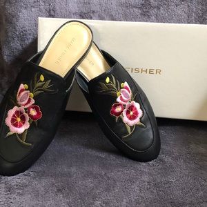 Marc Fisher Floral Mules
